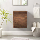 Modway - Render Fixation murale de 18" Armoire de toilette de salle de bain (lavabo non inclus) - Noyer-Calleton de montage compatible avec les cloisons sèches