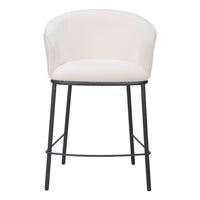 Zuo - Essen Tabouret de comptoir - Ivory-Support d’accoudoirs