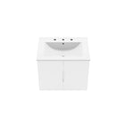 Modway - Vitality 24" Vanette de salle de bain - Blanc blanc-Portes à fermeture douce