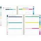 AT-A-GLANCE - Agenda hebdomadaire/mensuel Emily Ley Simplified 2027 - 11 po H x 8 3/8 po l - bande joyeuse - bilingue-Les pages spéciales incluent «Le processus de simplification », « Comment utiliser l'agenda », « La simplicité ChallEnglish » et la « Bucket list »