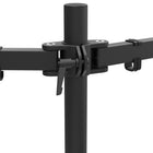 Kanto - Support de bureau pour moniteur double - Clips de gestion des câbles - Noir-Manuel de l'utilisateur et tout le matériel de montage pour l'installation à l'œillet ou pince inclus