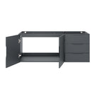 Modway - Vitality 48" Armoire de lavabo de salle de bain compatible double ou simple (non inclus) - Gris-9