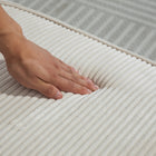 HOMCOM - Canapé 3 places avec coussin à ressorts et porte-gobelet pour chambre - blanc crème-Deux porte-gobelets gardent vos boissons à portée de main 