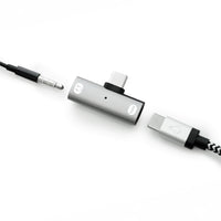 LBT - Adaptateur USB-C vers USB-C et prise casque-Prise audio Hi-Fi 3,5 mm