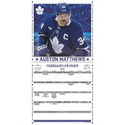 DateWorks - 2026 Calendrier Mural 16 Mois - 12 po x 12 po - Superstars de la LNH - Bilingue -Des Sports