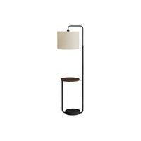 Monarch Specialties - Luminaire - 67 po H Lampadaire - Port Usb Inclus - Métal Noir - Abat-Jour Ivoire / Crème - Contemporain-Apportez un style décoratif et une fonction à votre espace avec ce lampadaire contemporain de 67 pouces de haut avec une hauteur de bras ajustable dans un métal noir élégant avec une base de finition texturée en polyrésine noire, et surmonté d'un abat-jour moderne en tissu tambour en lin ivoire