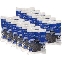 BAZIC Products - Élastiques, Tailles assorties, Noir, 2 oz./56.70 g Par Paquet, 12 Packs-Fabriqué aux états-unis : Ce bandeau est en caoutchouc naturel. Couleur noire et taille grande, moyenne et petite. Excellent outil pour les banques, les magasins de détail, les restaurants et les départements d'expédition.
