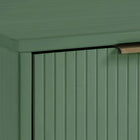 Manhattan Comfort - Granville commode moderne et double commode - vert sauge - ensemble de 2-Doté d'une épaisseur de panneau de 25 mm, fabriqué en bois massif de haute qualité et doté d'une façade de tiroir rainurée en bois massif