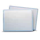 Flipside Products - Tapis d'apprentissage effaçable à sec recto verso - 9 po x 12 po - Lettres et chiffres - Paquet de 48-La surface effaçable à sec de haute qualité garantit un nettoyage facile, offrant une toile impeccable pour chaque leçon