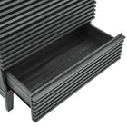 Modway - Render 3 tiroirs Coffre de célibataire, Charbon de bois-Assemblée requise