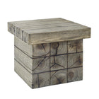 Modway - Manteo Côte rustique Terrasse extérieure Table d’appoint - Gris clair-Table d’appoint rustique moderne