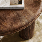 Modway - Mavina Manche Bois de manguier Table basse - Noyer-Tampons feutrés non marquants