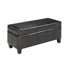 Brassex - Ellie Chaise de rangement - espresso-Dessus généreusement rembourré