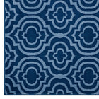 Modway - Frame Treillis marocain de transition Tapis de comédie 8 pi l x 10 pi L - Bleu marocain et bleu clair-Polypropylène 100% à thermofixation douce