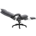 Vinsetto - Chaise de bureau inclinable à haut dossier avec repose-pieds-Siège pivotant à 360 degrés pour un maximum de commodité