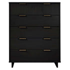 Manhattan Comfort - Granville commode haute moderne 37,8" - noir-Moderne-contemporain avec une touche de glamour - grande commode pour chambre