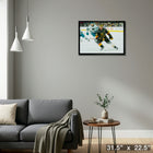 Mark Stone Vegas Golden Knights - Toile encadree - 31" x 22"-Prêt à accrocher - livré entièrement assemblé