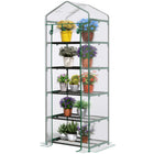 Outsunny serre mini à 5 niveaux, transparent- La mini-serre convient aux espaces restreints  
