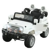 Aosom - camion jouet électrique pour enfants 12v avec télécommande - blanc-Fonctionne avec une pédale et un volant pour les enfants de 3 à 6 ans 