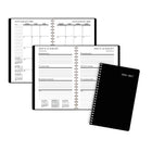 Staples - Agenda scolaire hebdomadaire/mensuel 2026-2027 - 8 1/2 po H x 5 1/2 po l - Noir - bilingue-Couleurs variées (Le choix des couleurs ne s'applique pas aux commandes livrées)