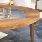 Modway - Brisbane Bois de teck Terrasse extérieure Table basse - Naturel-Capacité de poids de la table : 800 lb