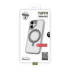 TUFF8 - Étui Glide360 Mag Gris iPhone 17-Conception innovante : un design résistant aux rayures activé par la chaleur et une couche antichoc permettent une résilience accrue