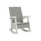 Suncast - Chaise berçante avec rangement - Gris colombe/Cube de glace-Capacité de poids de 375 lb.