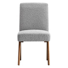 Modway - Lyra Tissu Boucle Fauteuil d’appoint de la salle à manger Ensemble de 2 - Gris clair-9