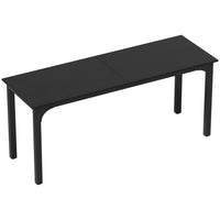 HOMCOM - Grand bureau d'ordinateur - 70,9 po L x 23,6 po l x 29,5 po H - noir-Le style industriel et la surface à effet bois améliorent l'esthétique de la pièce