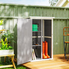 Outsunny - Armoire de rangement de jardin - 29,9 po x 21,7 po x 45,3" -Structure en bois de sapin avec peinture imperméable pour une protection supplémentaire  
