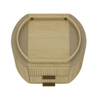 Manhattan Comfort - Table de nuit moderne Olivia 67 cm, chêne naturel et or-Garantie limitée du fabricant de 30 jours