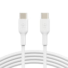 Belkin - Câble USB-C vers USB-C - 1 m - Blanc -GRANDE COMPATIBILITÉ : Le câble Belkin BoostCharge est compatible avec les appareils Apple iPhone 15 Series, Samsung 23 et 22, Google Pixel 7 et 6 et autres appareils compatibles USB-C.