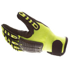 IMPACTO® NS28200 X-GR paire Gant BACKTRACKER antichocs, paume avec GEL, TPR dans le dos de la main, haute visibilité-2