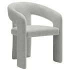 Modway - Oslo Tonneau Tissu tapis Chaise d’accent pour salle à manger - Gris colombe-Chaise de salle à manger, à dossier ouvert en tonneau