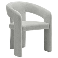 Modway - Oslo Tonneau Tissu tapis Chaise d’accent pour salle à manger - Gris colombe-Chaise de salle à manger, à dossier ouvert en tonneau
