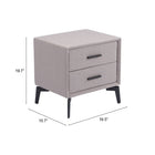 Zuo - Halle Table d’appoint - Gris-Garantie limitée de 3 ans