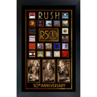 RUSH 50e anniversaire collage d'albums - Impression encadree - 28.5" x 36.5"-Qualité supérieure - music memorabilia