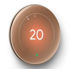 Google - Nest Learning Thermostat (4th gen) avec capteur de température Nest (2e génération) - Or Poli-La Programmation intelligente peut mémoriser les températures que vous préférez pour chaque moment de la journée. Elle peut suggérer de légères modifications pour vous aider à réaliser des économies, et vous pouvez accepter les suggestions dans l'appli1