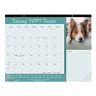 Blueline - 2027 Calendrier sous-main mensuel Le meilleur ami de l’homme - 22 po x 17 po - bilingue-12 mois, de janvier à décembre