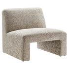 Modway - Amita Chenille Rembourré Chaise d’accent - Kaki-Chaise d’accent surdimensionnée