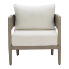 Zuo - Foret Fauteuil avec accoudoirs - Beige-Assise et dossier amovibles