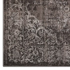 Modway - Gamela Médaillon floral rustique vintage orné Tapis de 5 pi l x 8 pi L - Brun clair et foncé antique-Polypropylène 100% à thermofixation douce