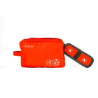 Valise de voyage TUCCI Italie Sac d’accessoires numériques - Orange brûlé-Extérieur résistant à l’eau - protège les accessoires numériques contre les déversements et les intempéries