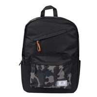 Habitu Sac à dos pour ordinateur portable de voyage - Camouflage Noir-Intérieur Spacieux: plusieurs compartiments garantissent un sac à dos agile mais spacieux. Espace spécialement conçu pour transporter des appareils électroniques ainsi que beaucoup d'espace pour stocker des fournitures de bureau, des cahiers et des objets personnels