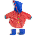Miniland - Vêtements de poupée - imperméable et bottes de pluie-Favorise le développement physique et de la santé grâce à l'exercice des compétences motrices fines et des soins personnels.