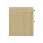Manhattan Comfort - Table de nuit moderne Grace 28" - Chêne naturel et noir-Parfait pour le rangement de chevet, les lampes ou les objets de décoration