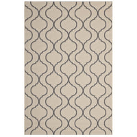 Modway - Linza Treillis Wave Abstract à l’intérieur et à l’extérieur Tapis de comédie 8 pi l x 10 pi L - Beige et gris-Tapis de treillis Wave Abstract