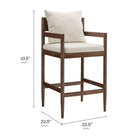Modway - Remington Tabouret de bar - Sel-Siège rembourré en mousse