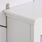 HOMCOM - Armoire murale de salle de bain moderne - blanc-Assemblage requis