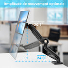 ShoppingAll - Support de moniteur simple robuste pour écrans de 13 à 35 po - Noir-Caractéristiques bras pneumatique, patin antidérapant